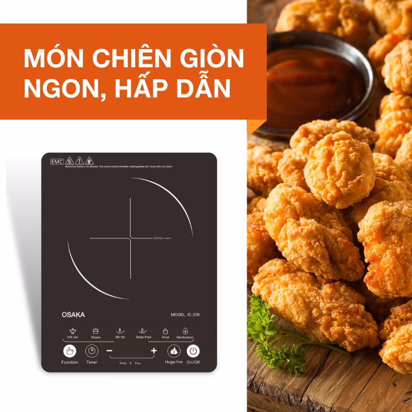 Bếp Điện Từ Cảm Ứng Ic-206 Siêu Mỏng - Osaka - Ảnh 4