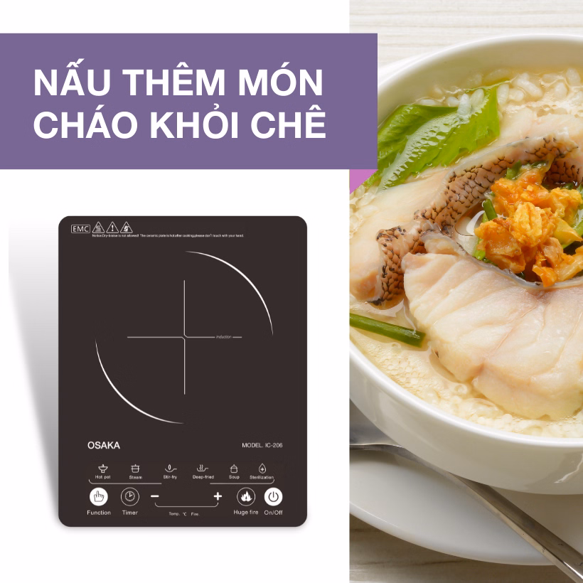 Bếp Điện Từ Cảm Ứng Ic-206 Siêu Mỏng - Osaka - Ảnh 6