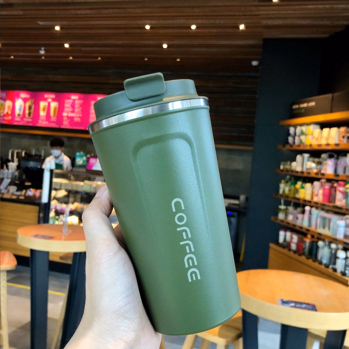 Ly Giữ Nhiệt Tiện Dụng Uống Trà, Cà Phê 510Ml - Coffee - Ảnh 11