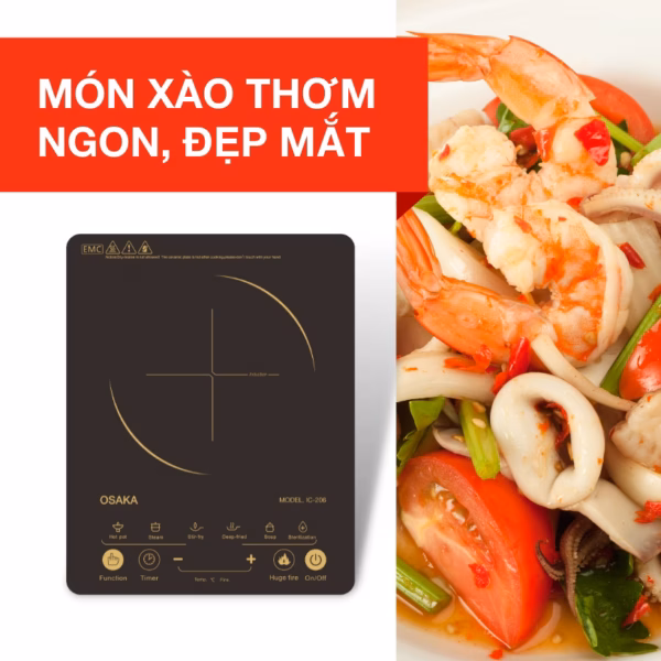 Bếp Điện Từ Cảm Ứng Ic-206 Siêu Mỏng - Osaka - Ảnh 2