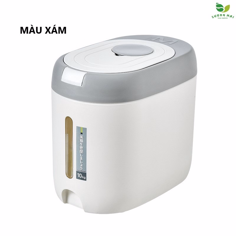 Thùng Đựng Gạo Hình Ô Van 10Kg - Sương Mai - Ảnh 2