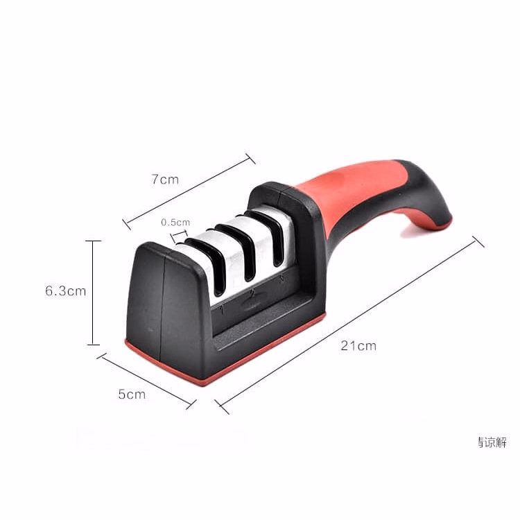 Dụng Cụ Mài Dao 3 Rãnh 3 Cấp Độ Inox - Su - Ảnh 3