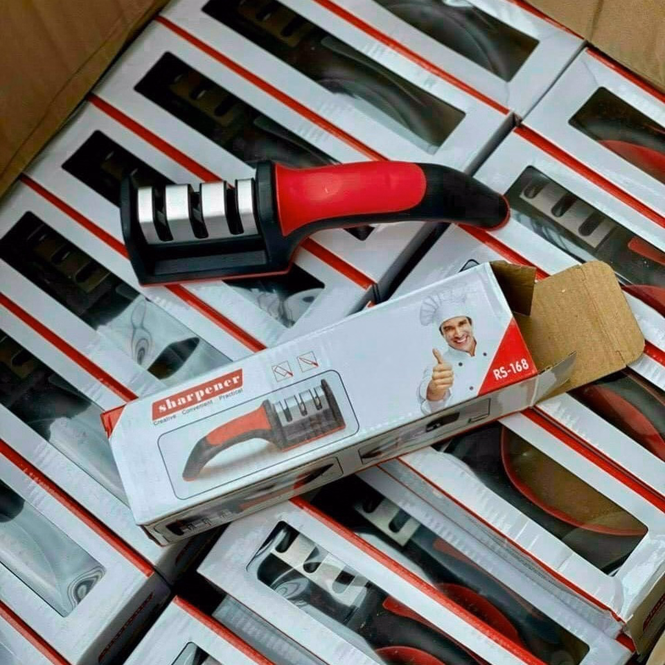 Dụng Cụ Mài Dao 3 Rãnh 3 Cấp Độ Inox - Su - Ảnh 6