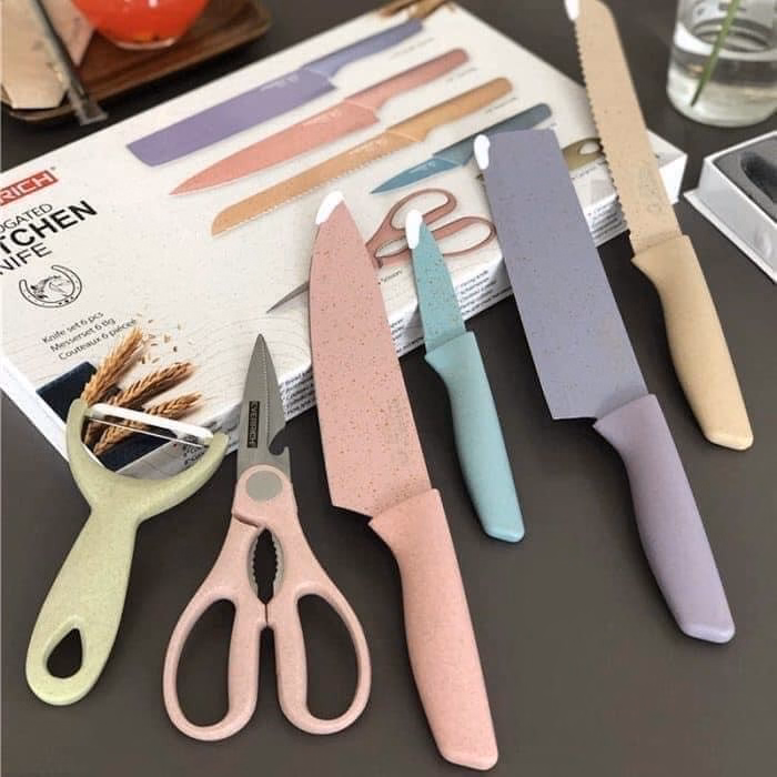 Bộ Dao Lúa Mạch Kitchen Everrich 6 Món - Su - Ảnh 6