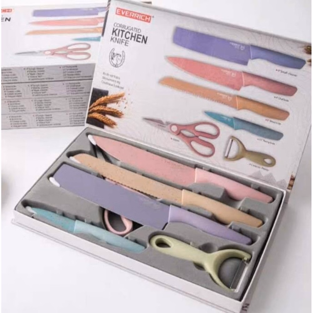 Bộ Dao Lúa Mạch Kitchen Everrich 6 Món - Su