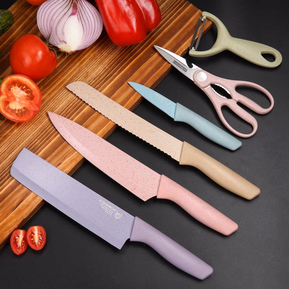 Bộ Dao Lúa Mạch Kitchen Everrich 6 Món - Su - Ảnh 2
