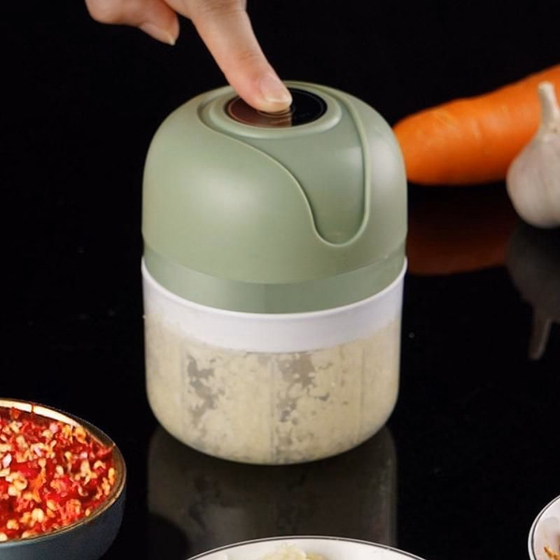 Máy Xay Tỏi Ớt Mini Cổng Sạc Usb M02 - Su - Ảnh 6