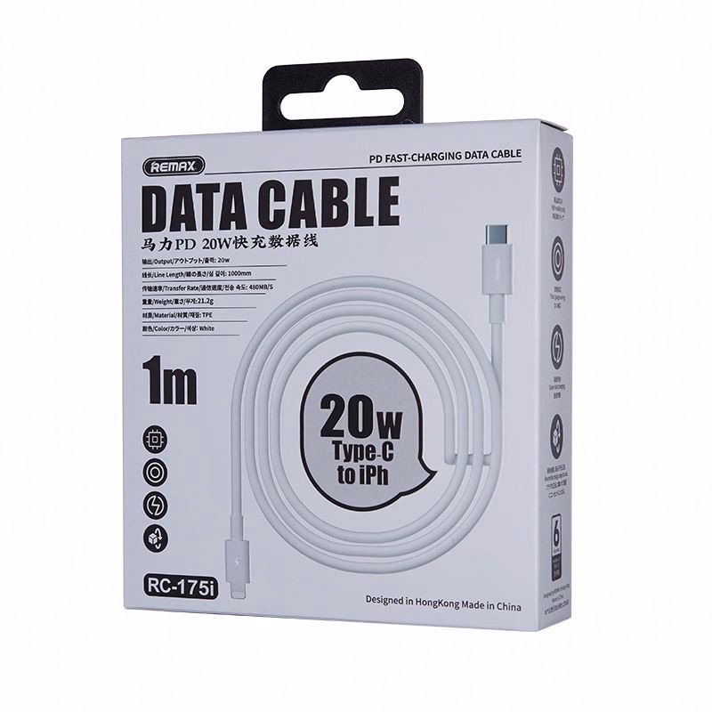 Cáp Sạc Nhanh Rc-175I Cổng Type C Ra Lightning Max 20W - Remax - Ảnh 6