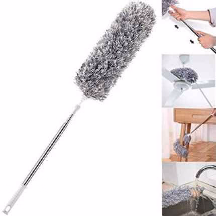 Chổi Quét Trần Nhà Uốn Dẻo Linh Hoạt Cán Dài Inox Cao Cấp - Su - Ảnh 5