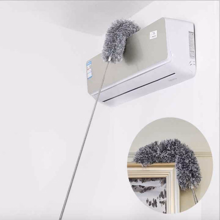 Chổi Quét Trần Nhà Uốn Dẻo Linh Hoạt Cán Dài Inox Cao Cấp - Su - Ảnh 3