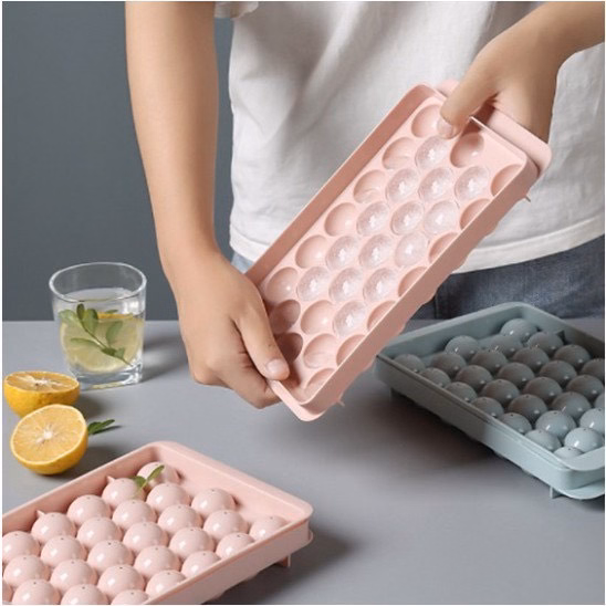 Khuôn Làm Đá Bi Tròn 33 Ô - Su - Ảnh 6