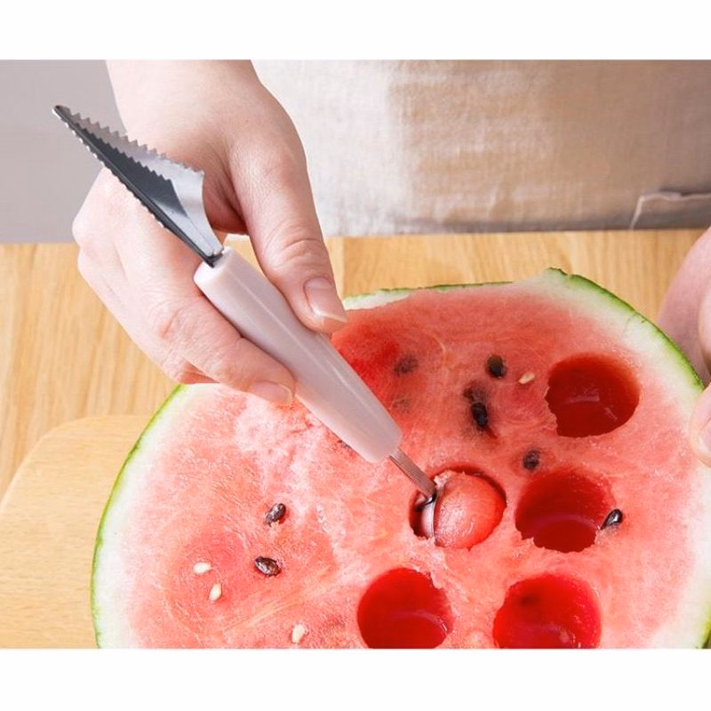 Dụng Cụ Tỉa Hoa Quả Tạo Hình 2 Đầu - Su - Ảnh 6