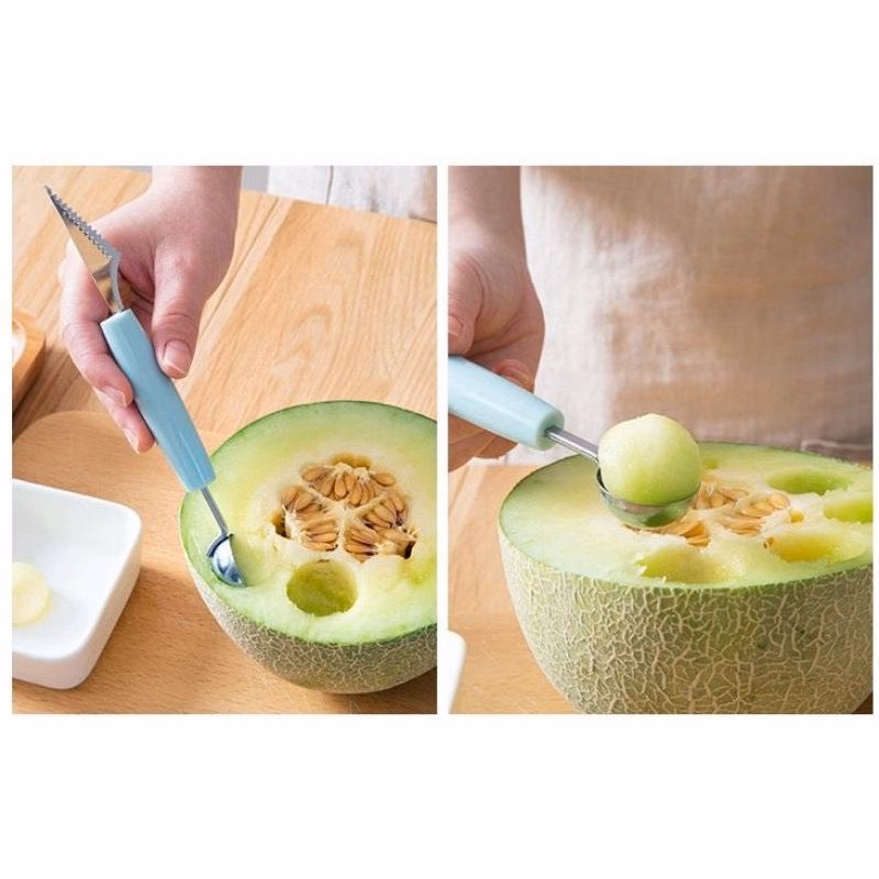 Dụng Cụ Tỉa Hoa Quả Tạo Hình 2 Đầu - Su - Ảnh 5