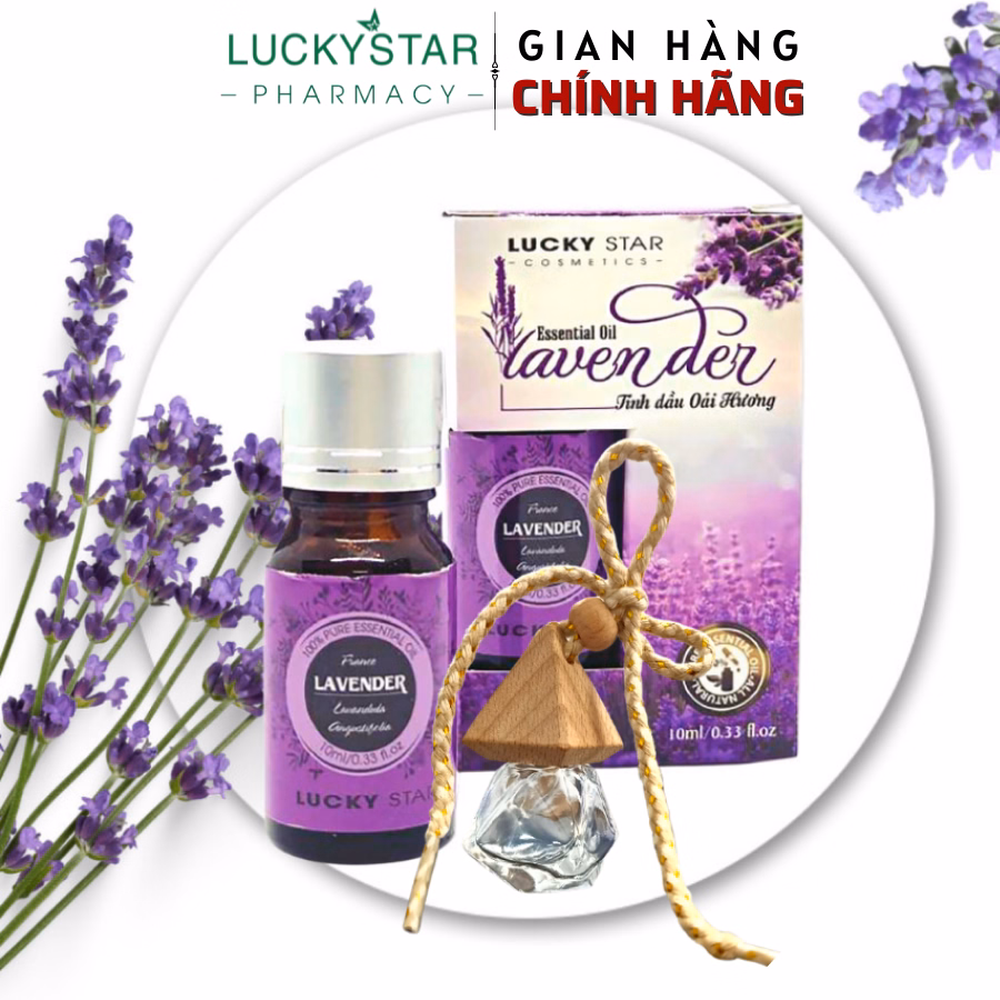 Tinh Dầu Oải Hương Lavender 10Ml (Tặng Túi Treo) - Lucky Star - Ảnh 2