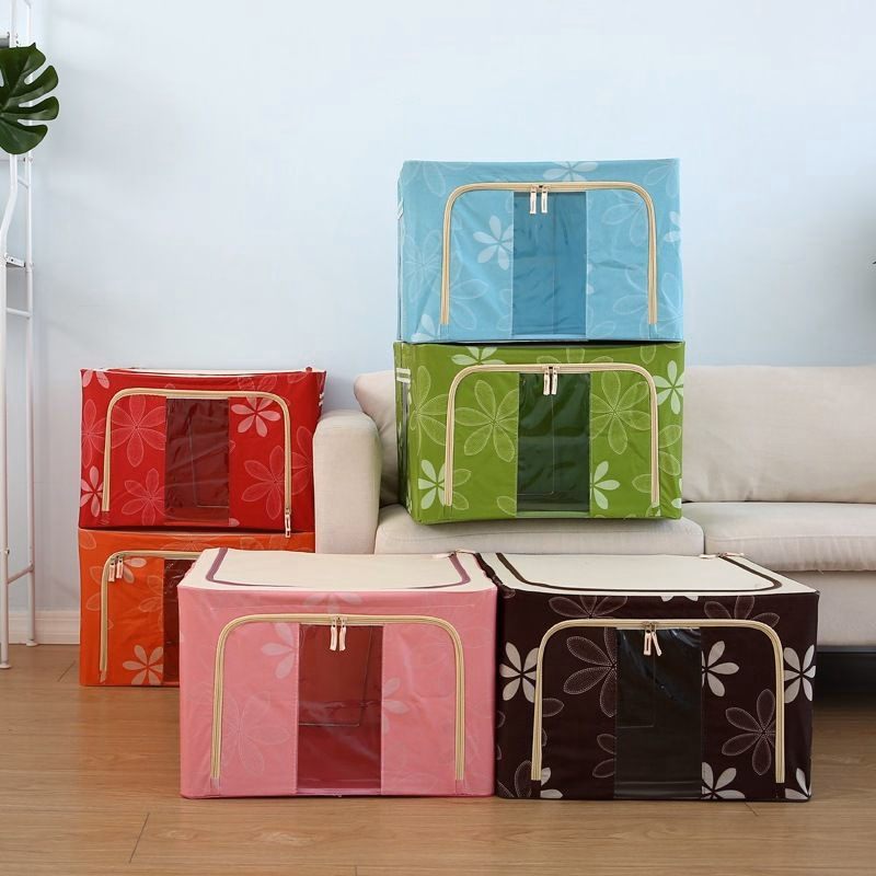 Hộp Đựng Quần Áo Chăn Màn Khung Thép Cao Cấp - Su - Ảnh 2