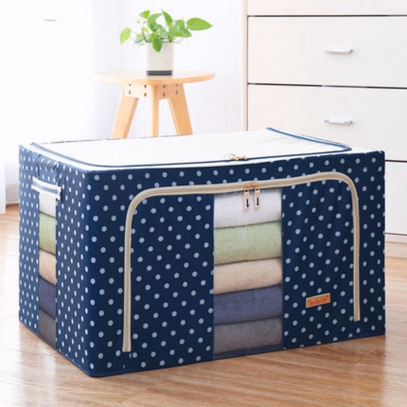 Hộp Đựng Quần Áo Chăn Màn Khung Thép Cao Cấp - Su - Ảnh 4