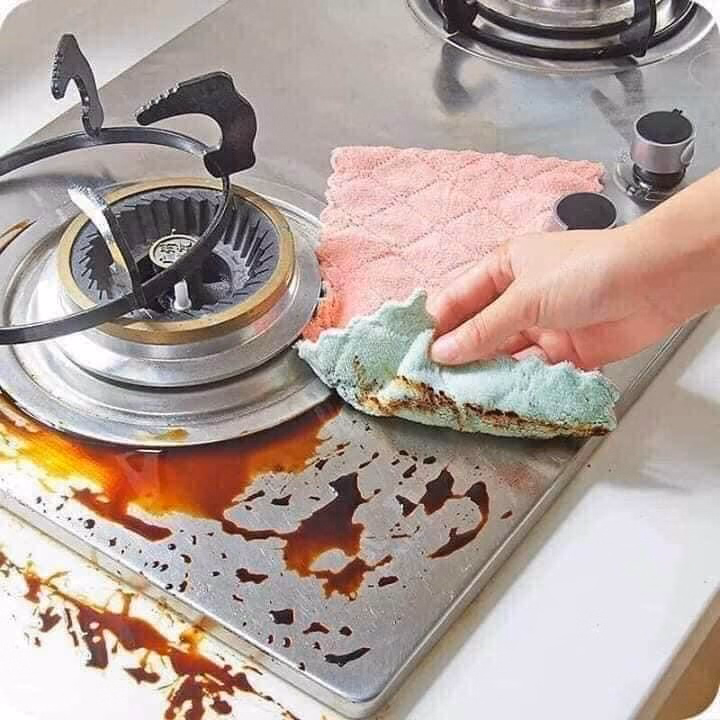 Khăn Lau Bếp Đa Năng 2 Mặt - Su - Ảnh 5