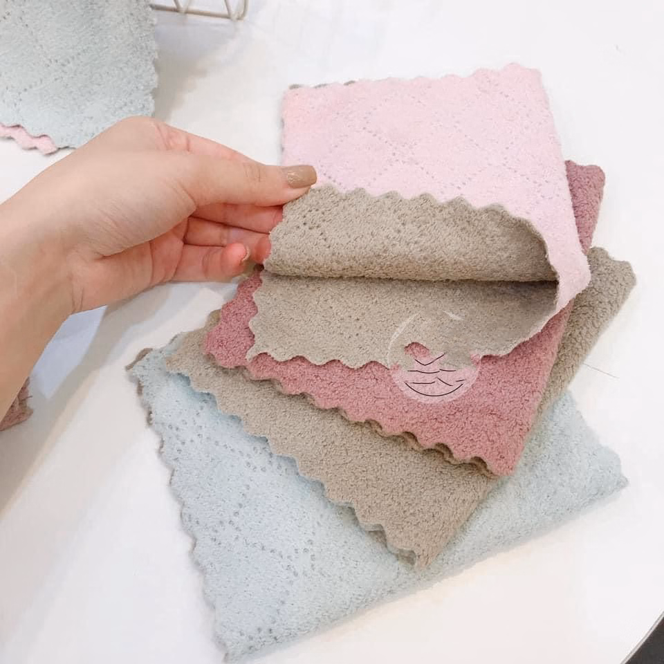 Khăn Lau Bếp Đa Năng 2 Mặt - Su - Ảnh 2