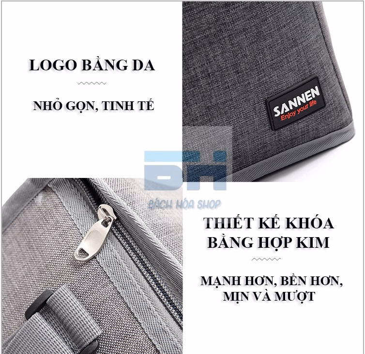 Túi Đựng Cơm Giữ Nhiệt, Túi Đựng Bình Sữa, Dã Ngoại - Sannea - Ảnh 10