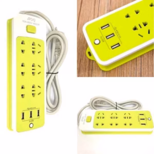 Ổ Điện Xanh Lá Có 3 Usb Sạc Điện Thoại - Su