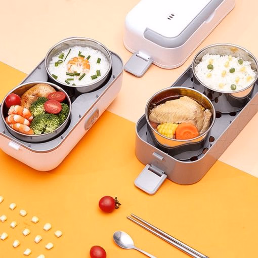 Hộp Cơm Cắm Điện Nấu Chín Và Hâm Nóng, 4 Lõi Inox - Hongshuangxi - Ảnh 5