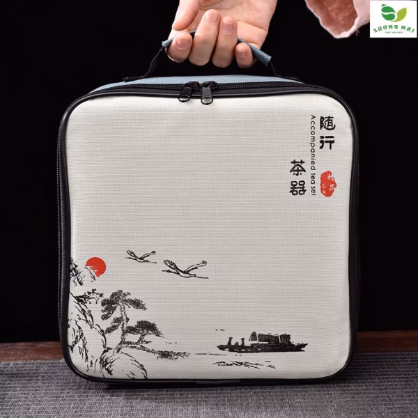 Bộ Ấm Chén Du Lịch Tử Sa 12 Món - Sương Mai - Ảnh 7