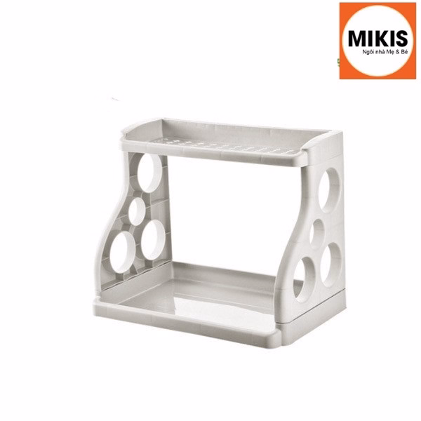 Kệ Gia Vị Bằng Nhựa Hai Tầng - Sương Mai - Ảnh 3
