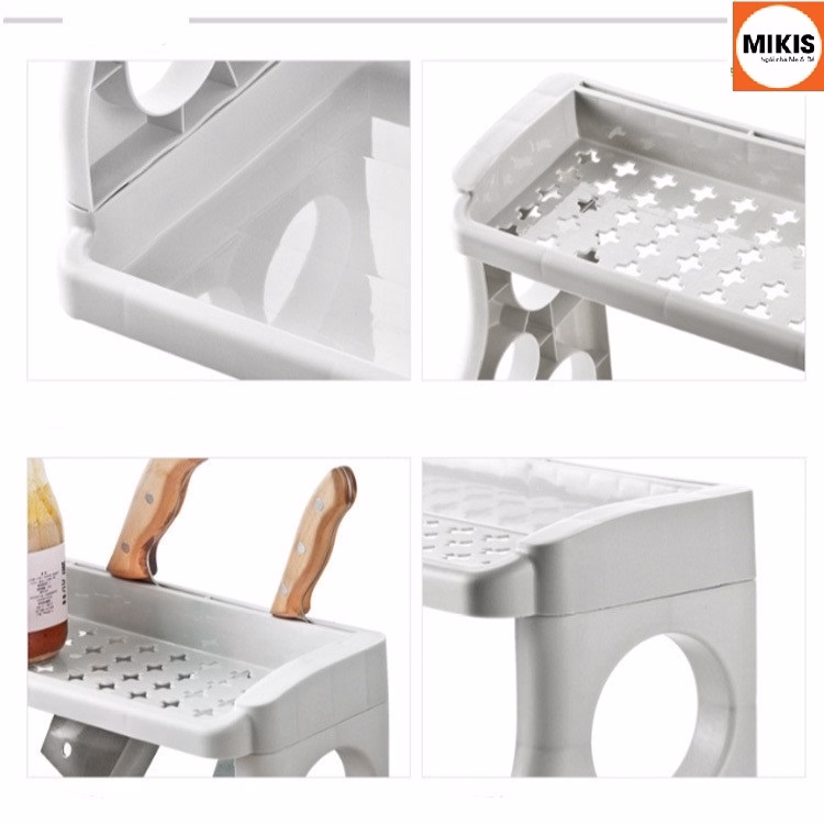 Kệ Gia Vị Bằng Nhựa Hai Tầng - Sương Mai - Ảnh 4