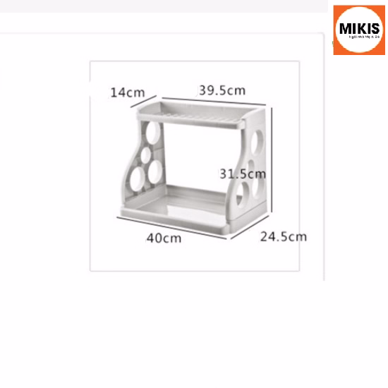 Kệ Gia Vị Bằng Nhựa Hai Tầng - Sương Mai - Ảnh 5
