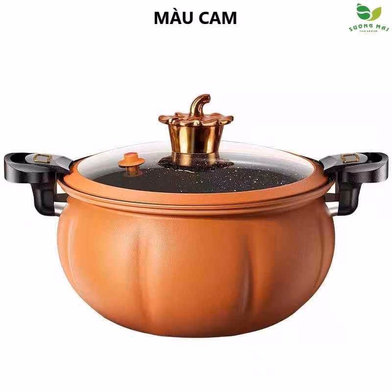 Nồi Áp Suất Đa Năng Bí Ngô Chống Dính Đá Maifan - Sương Mai - Ảnh 3