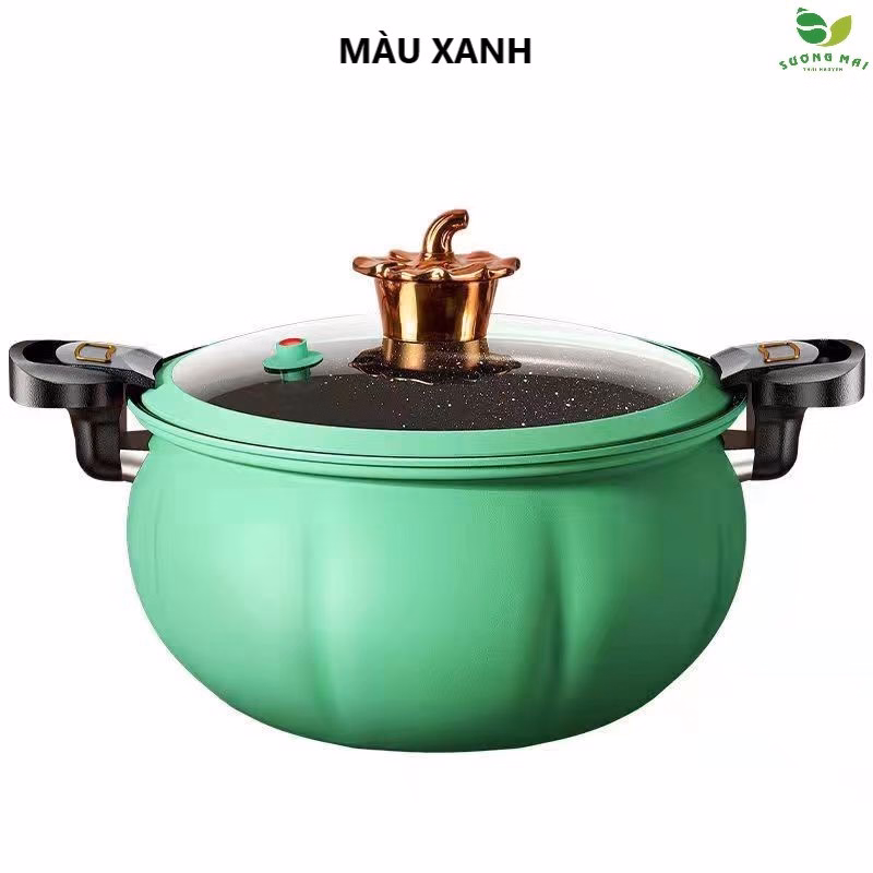Nồi Áp Suất Đa Năng Bí Ngô Chống Dính Đá Maifan - Sương Mai - Ảnh 2
