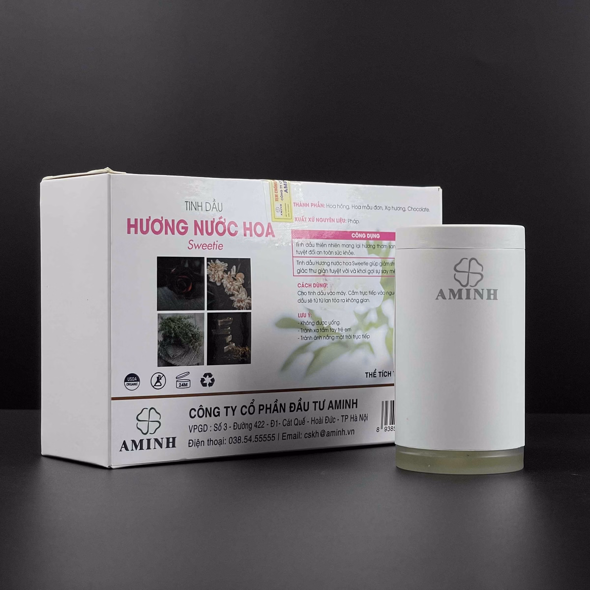 Bộ Sản Phẩm Máy Khuếch Tán Kèm Lọ Tinh Dầu 30Ml - Aminh - Ảnh 3