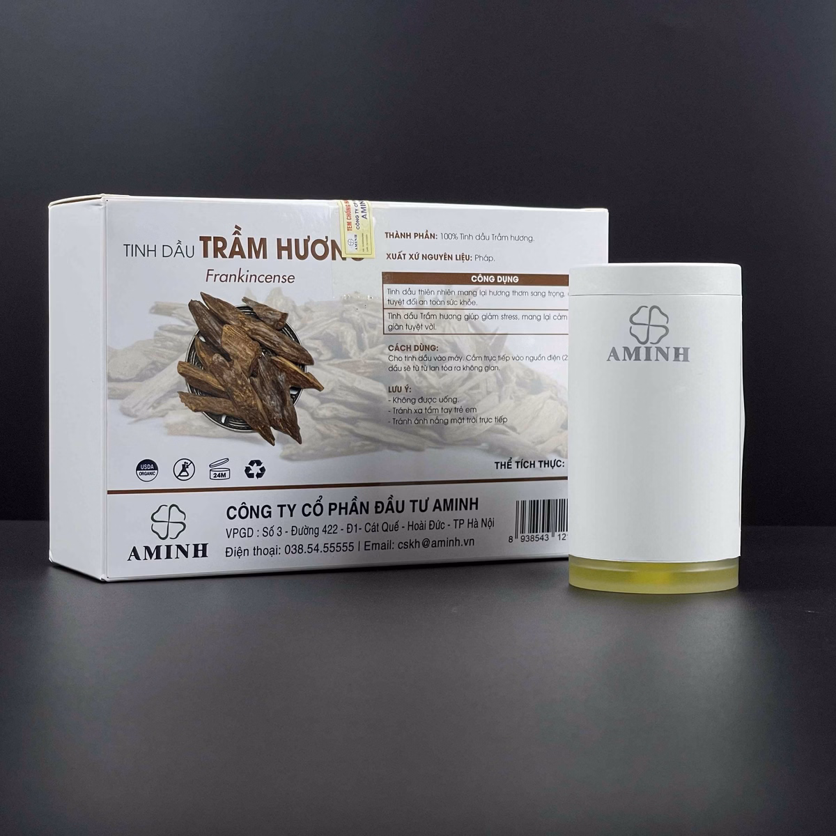 Bộ Sản Phẩm Máy Khuếch Tán Kèm Lọ Tinh Dầu 30Ml - Aminh - Ảnh 7