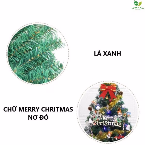 Cây Thông Noel Đầy Đủ Phụ Kiện Cao 90 & 150Cm - 180Cm- Sương Mai - Ảnh 7