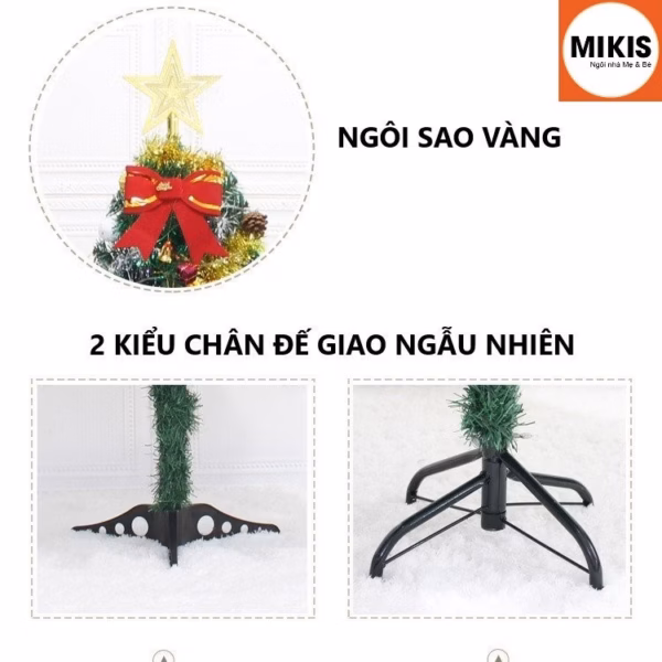 Cây Thông Noel Đầy Đủ Phụ Kiện 60 Và 120Cm - Sương Mai - Ảnh 8