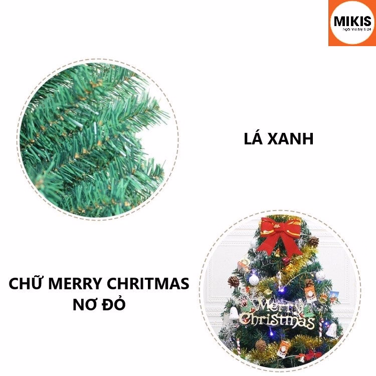 Cây Thông Noel Đầy Đủ Phụ Kiện Cao 90 Và 150Cm - Sương Mai - Ảnh 8