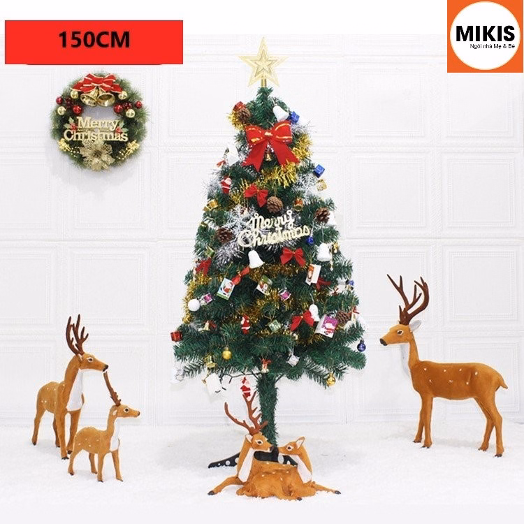 Cây Thông Noel Đầy Đủ Phụ Kiện Cao 90 Và 150Cm - Sương Mai - Ảnh 5