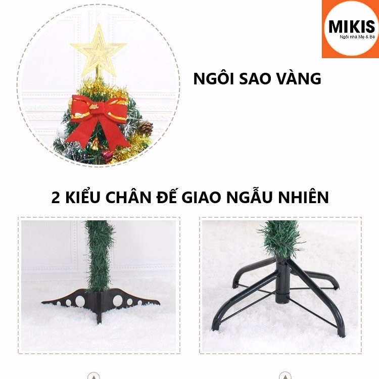 Cây Thông Noel Đầy Đủ Phụ Kiện Cao 90 Và 150Cm - Sương Mai - Ảnh 9