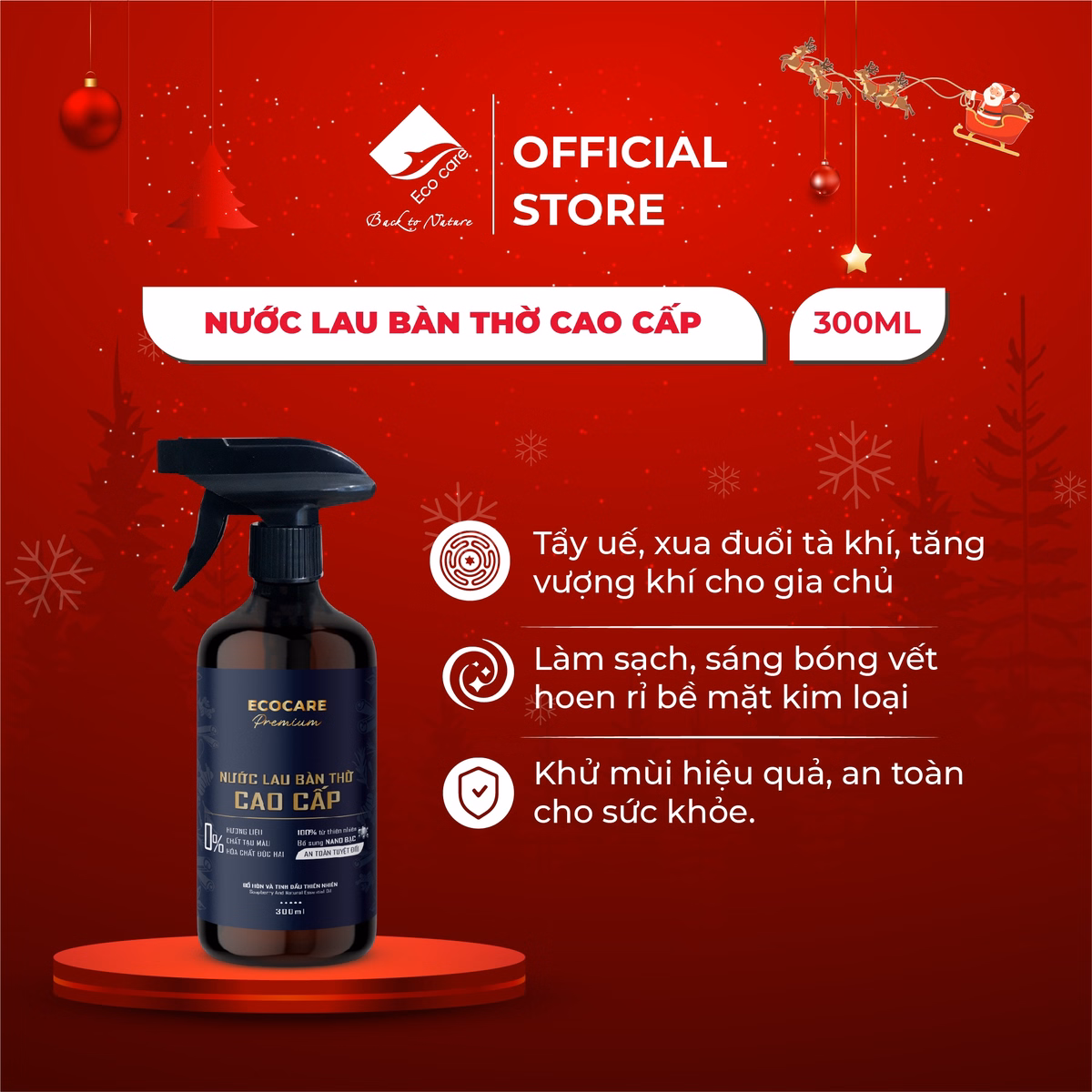 Lau Bàn Thờ Premium 300Ml - Ecocare