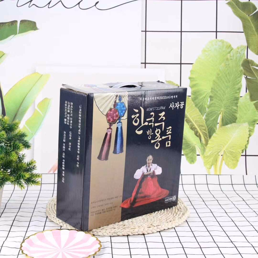 Chảo Đá Hàn Quốc Chống Dính Sâu Lòng 32Cm, Có Nắp Đậy - Su - Ảnh 3