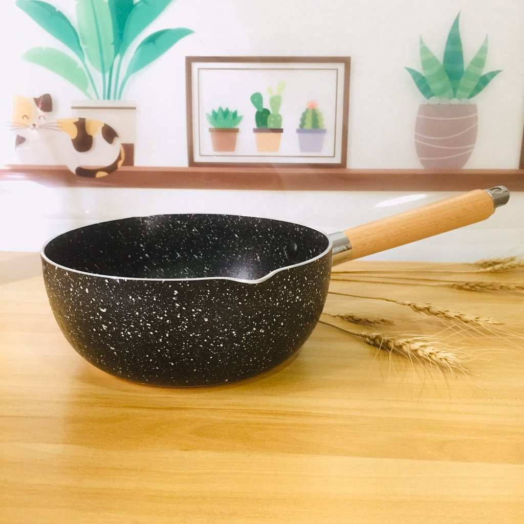 Chảo Đá Chống Dính Sâu Lòng 18Cm, Chảo Chiên, Xào, Nấu Đa Năng - Su - Ảnh 3