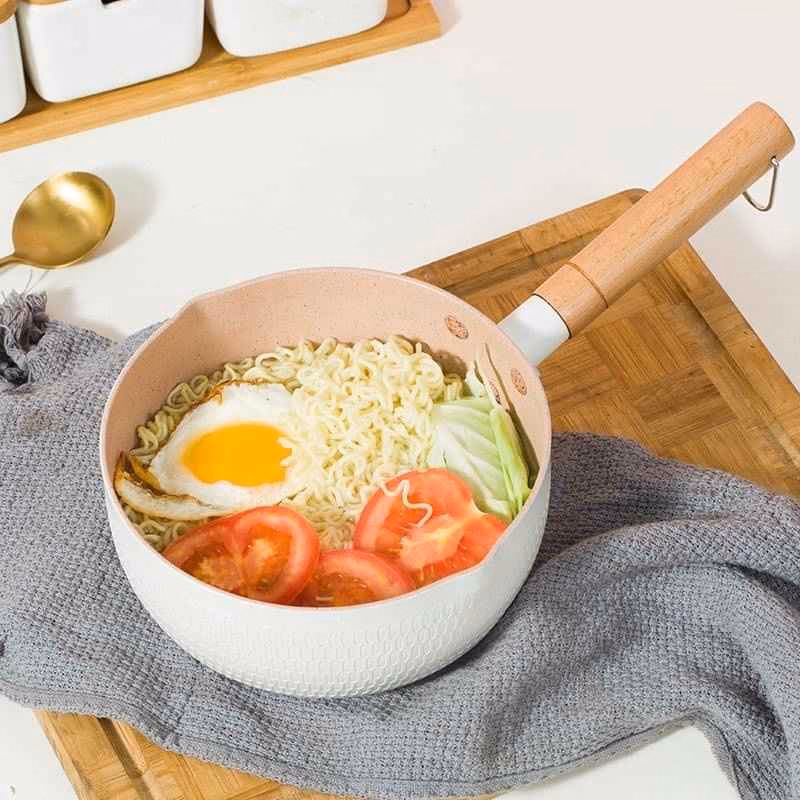 Chảo Đá Chống Dính Sâu Lòng 18Cm, Chảo Chiên, Xào, Nấu Đa Năng - Su - Ảnh 5