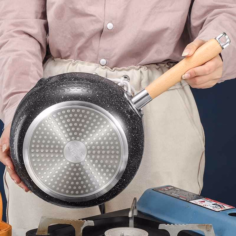 Chảo Đá Chống Dính Sâu Lòng 18Cm, Chảo Chiên, Xào, Nấu Đa Năng - Su - Ảnh 6