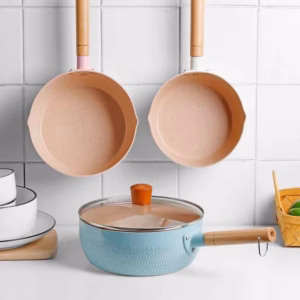 Chảo Đá Chống Dính Sâu Lòng 18Cm, Chảo Chiên, Xào, Nấu Đa Năng - Su