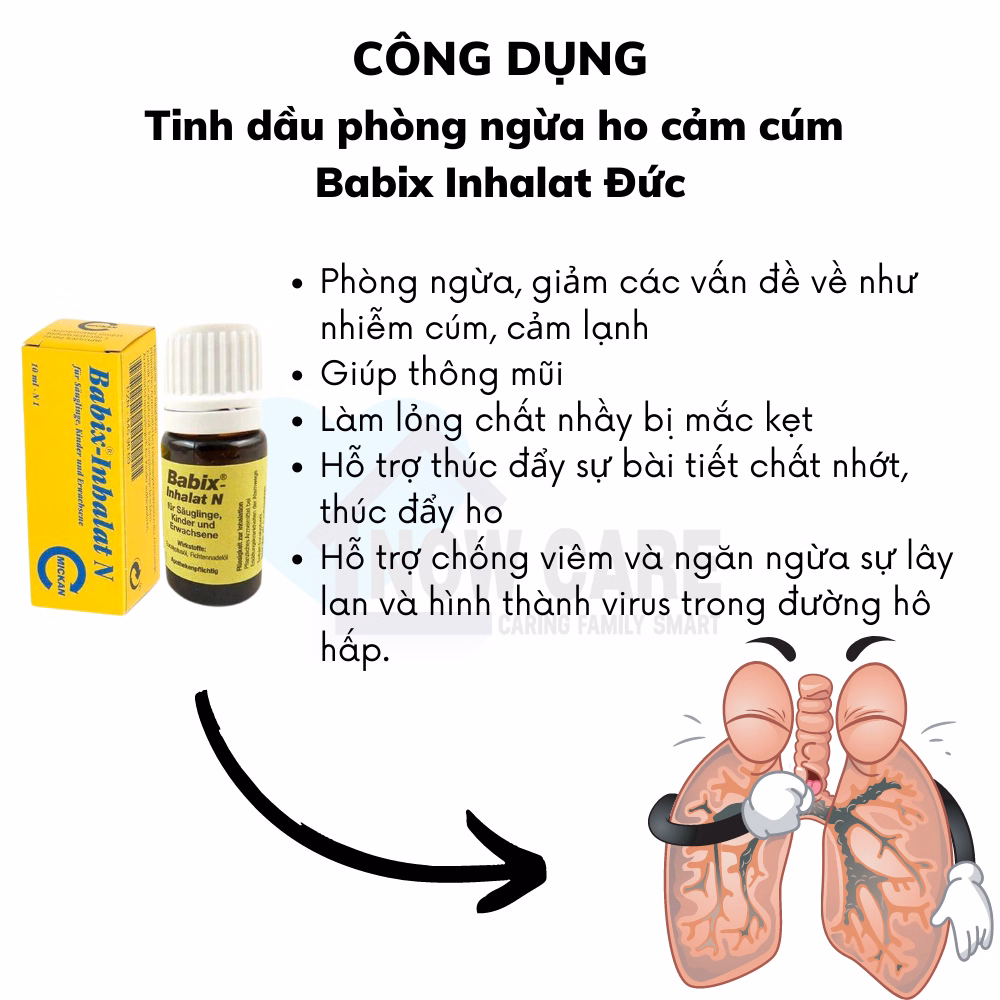 Tinh Dầu Phòng Ngừa Ho Cảm Cúm Inhalat Đức - Babix - Ảnh 4