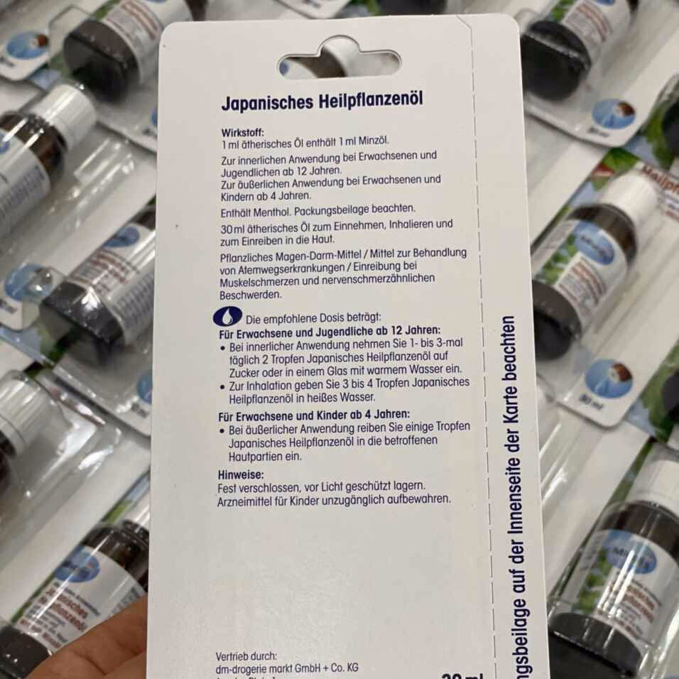 Tinh Dầu Bạc Hà Japanisches Heilpflanzenol Đức 30Ml - Mivolis - Ảnh 4