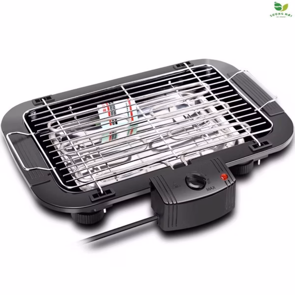 Bếp Nướng Điện Electric Barbecue Grill Không Khói Đa Năng Vỉ Lò Nướng Ngoài Trời - Babale