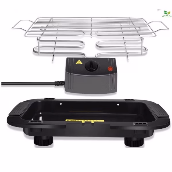 Bếp Nướng Điện Electric Barbecue Grill Không Khói Đa Năng Vỉ Lò Nướng Ngoài Trời - Babale - Ảnh 2