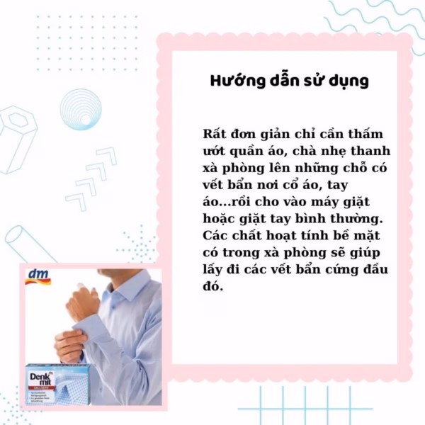 Xà Phòng Chà Cổ Áo Đức 100G - Denkmit - Ảnh 8