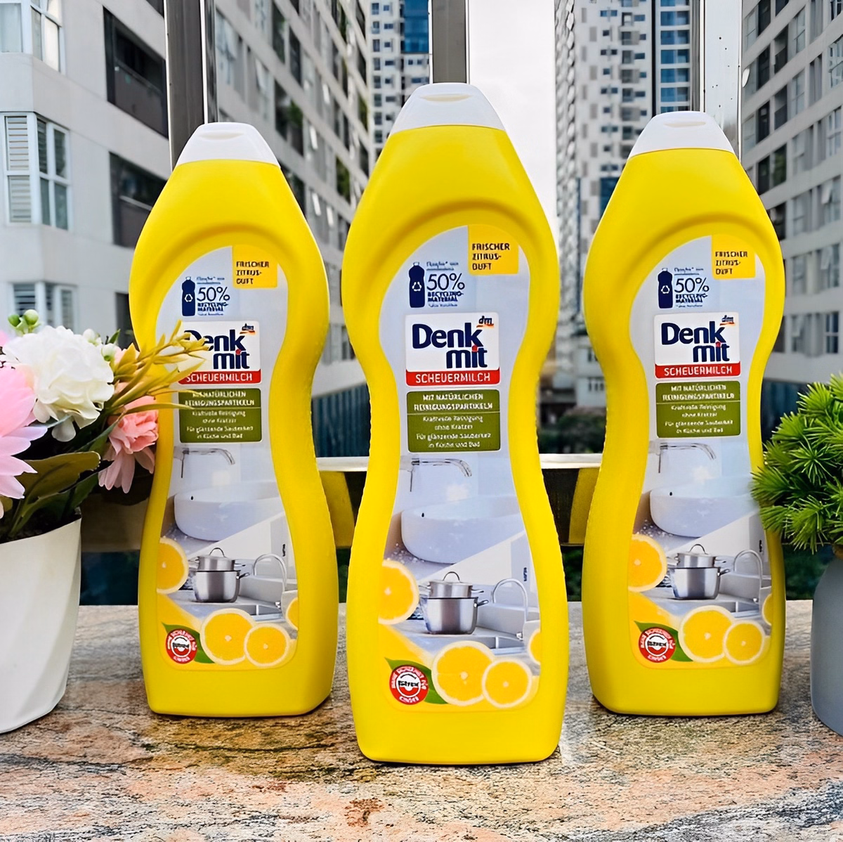 Nước Tẩy Rửa Nồi, Bồn Rửa Inox Đức 750Ml - Denkmit - Ảnh 2